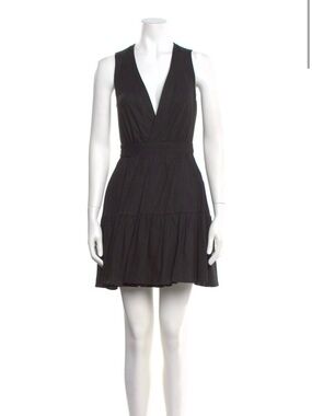 Christian Lacroix - Sleeveless V-Neck Tiered Mini Dress
